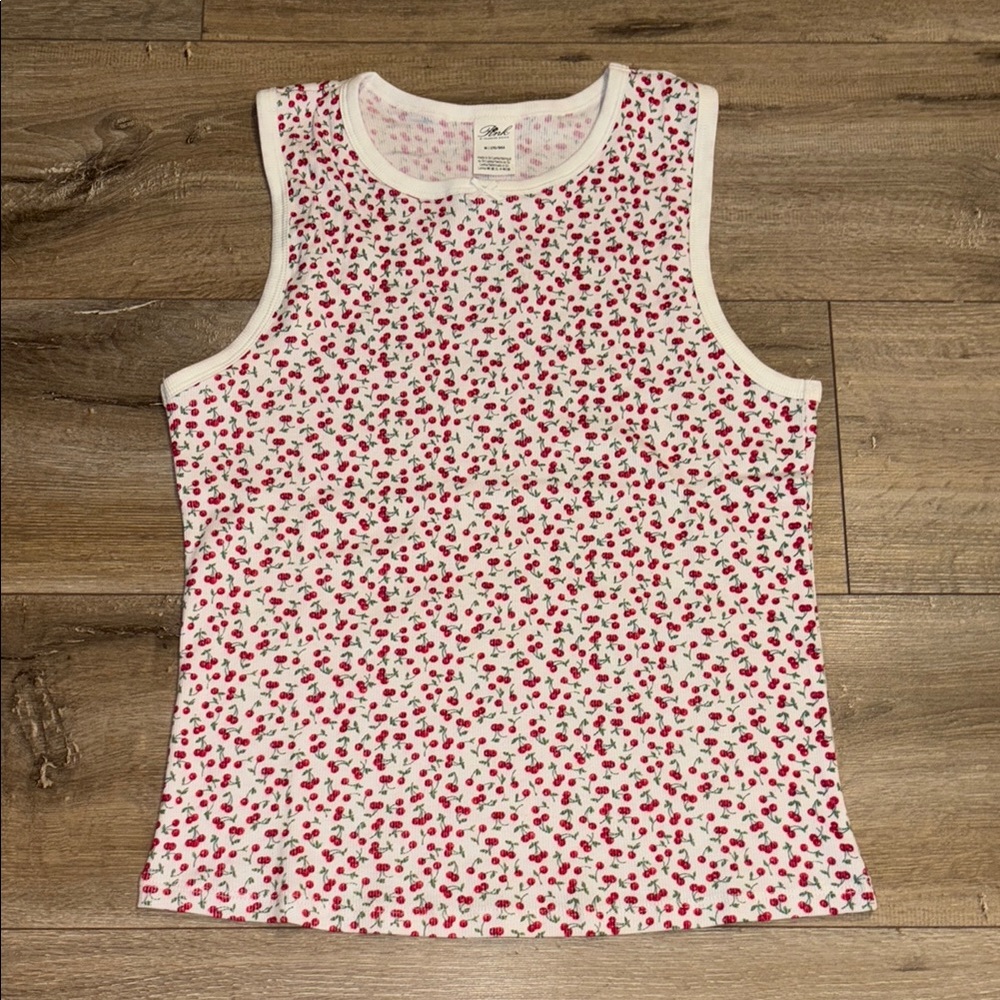 PINK by Frankie’s Bikinis Cherry 🍒 Tank Top